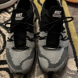 Nike Flyknit Trainer Black and White Shoes